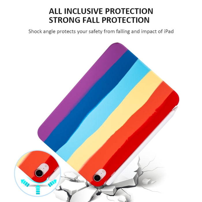 Estuche para tableta con función de lápiz magnético de silicona líquida para iPad mini 6, For iPad mini 6 / mini 2024