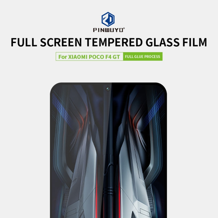 PINWUYO 9H 2.5D Película de vidrio templado de pantalla completa, For Xiaomi Poco F4 GT
