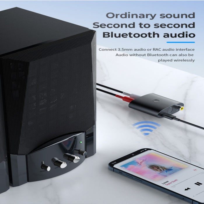 BT-B36 Bluetooth 5.1 Receptor de audio TV Fibra Coaxial Convertidor digital a analógico
