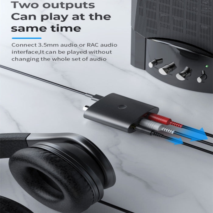 BT-B36 Bluetooth 5.1 Receptor de audio TV Fibra Coaxial Convertidor digital a analógico