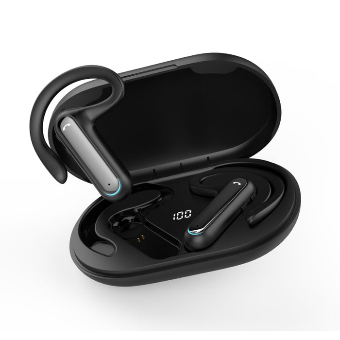 FW5 Non-in-Ear BT5.2 Wireless Sport Bone Conduction TWS Auriculares Compatible con asistente de voz, FW5 Black, FW5 Blue