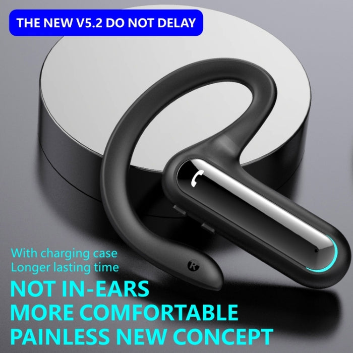 FW5 Non-in-Ear BT5.2 Wireless Sport Bone Conduction TWS Auriculares Compatible con asistente de voz, FW5 Black, FW5 Blue