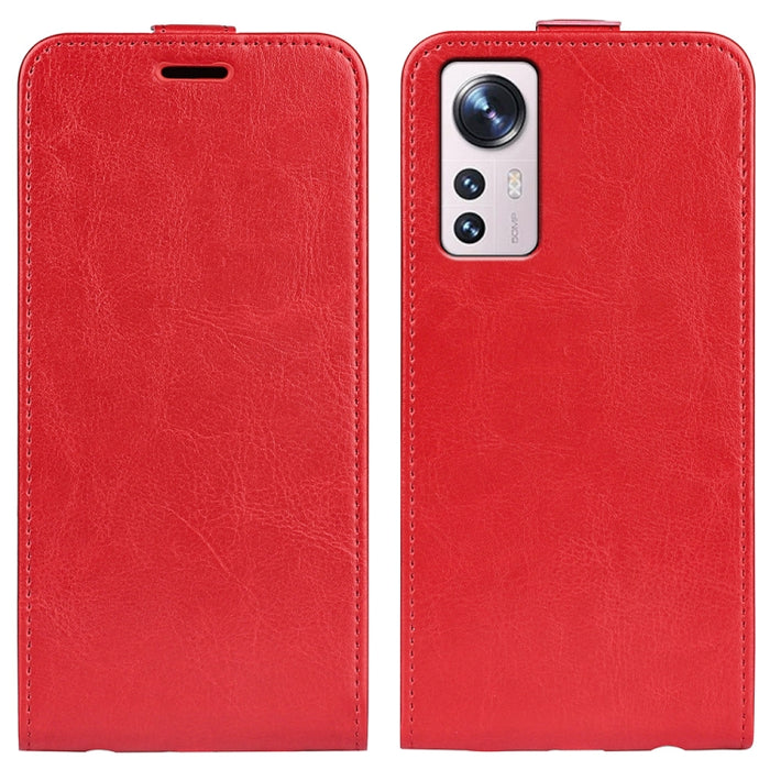 Para Xiaomi 12 Lite R64 Textura Vertical Funda de cuero con tapa para teléfono, For Xiaomi 12 Lite