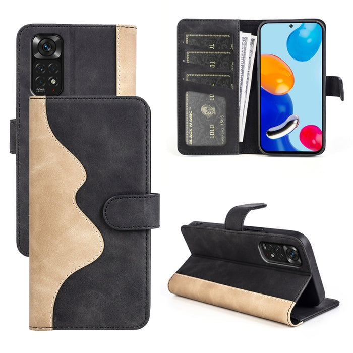 Funda de cuero para teléfono con tapa horizontal y costuras, For Xiaomi Redmi K50, For Xiaomi Redmi K50 Pro, For Xiaomi Redmi Note 11 4G Global / Note 11S, For Xiaomi Redmi Note 11 Pro 5G Global / 4G, For Xiaomi 12, For Xiaomi 12 Pro                   ...