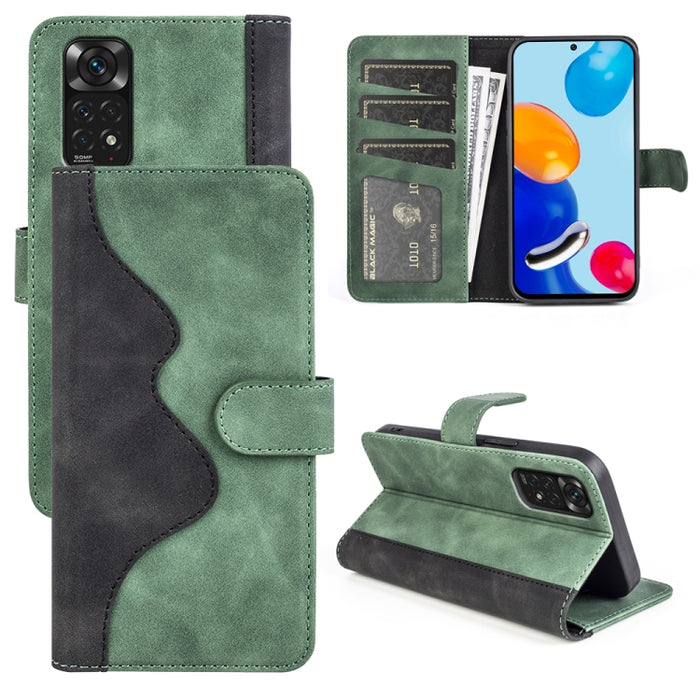 Funda de cuero para teléfono con tapa horizontal y costuras, For Xiaomi Redmi K50, For Xiaomi Redmi K50 Pro, For Xiaomi Redmi Note 11 4G Global / Note 11S, For Xiaomi Redmi Note 11 Pro 5G Global / 4G, For Xiaomi 12, For Xiaomi 12 Pro                   ...