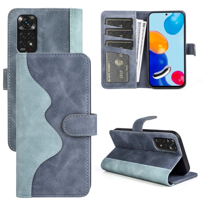 Funda de cuero para teléfono con tapa horizontal y costuras, For Xiaomi Redmi K50, For Xiaomi Redmi K50 Pro, For Xiaomi Redmi Note 11 4G Global / Note 11S, For Xiaomi Redmi Note 11 Pro 5G Global / 4G, For Xiaomi 12, For Xiaomi 12 Pro                   ...