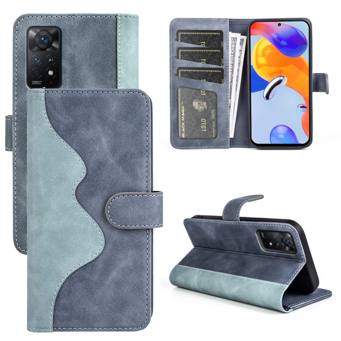 Funda de cuero para teléfono con tapa horizontal y costuras, For Xiaomi Redmi K50, For Xiaomi Redmi K50 Pro, For Xiaomi Redmi Note 11 4G Global / Note 11S, For Xiaomi Redmi Note 11 Pro 5G Global / 4G, For Xiaomi 12, For Xiaomi 12 Pro                   ...