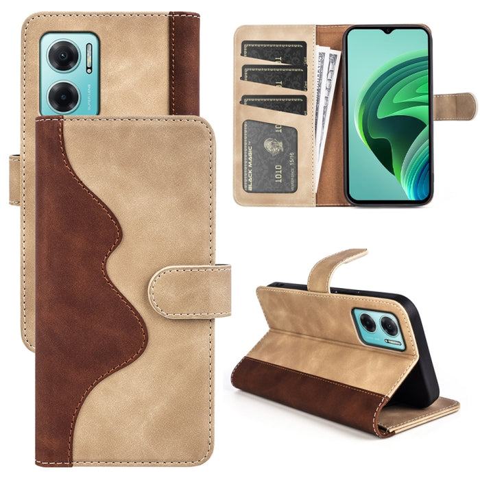 Funda de cuero para teléfono con tapa horizontal y costuras, For Xiaomi Redmi K50, For Xiaomi Redmi K50 Pro, For Xiaomi Redmi Note 11 4G Global / Note 11S, For Xiaomi Redmi Note 11 Pro 5G Global / 4G, For Xiaomi 12, For Xiaomi 12 Pro                   ...