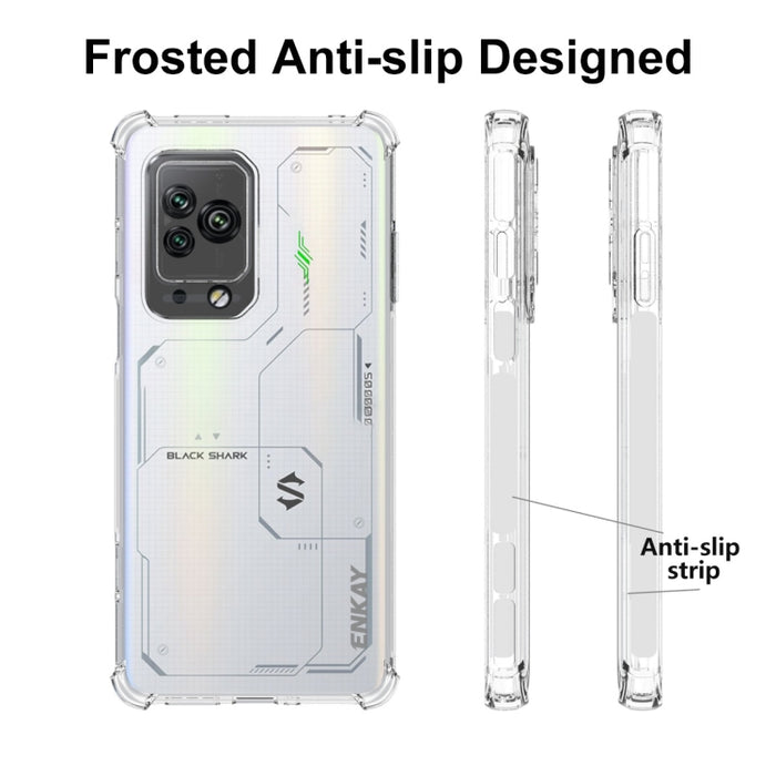 ENKAY Clear TPU Estuche para teléfono a prueba de golpes, For Xiaomi Black Shark 5 Pro, For Xiaomi 12 Lite