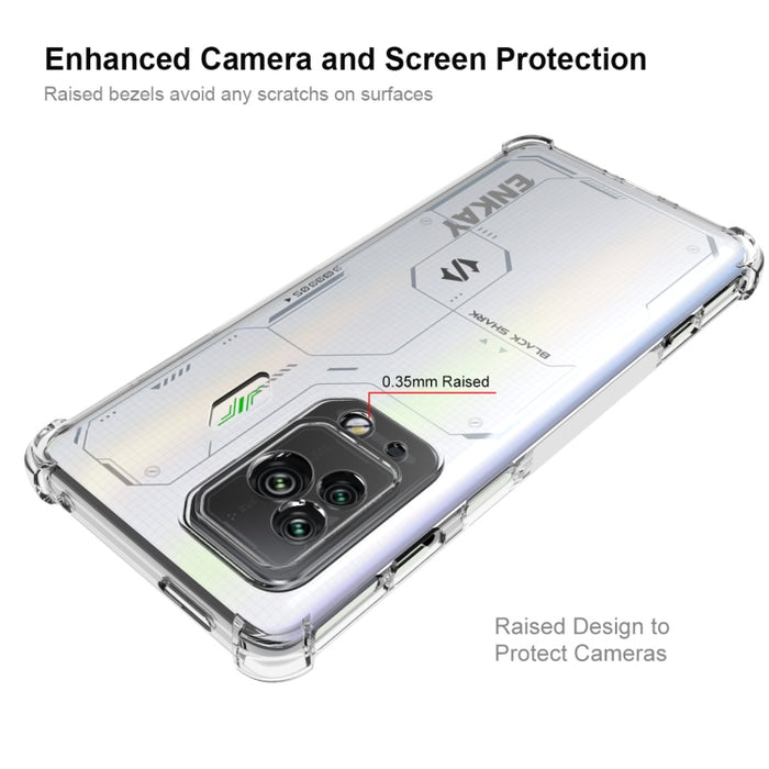 ENKAY Clear TPU Estuche para teléfono a prueba de golpes, For Xiaomi Black Shark 5 Pro, For Xiaomi 12 Lite