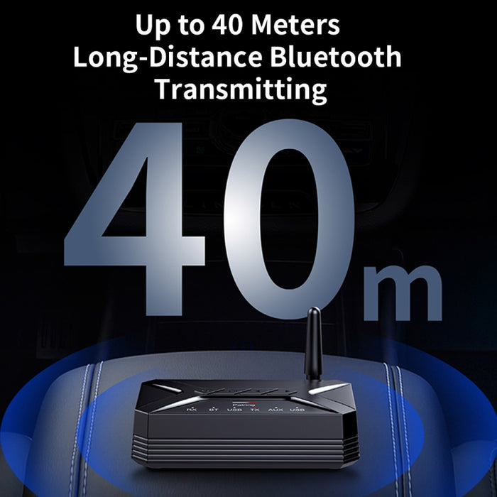 TR-22 Antena Externa Larga Distancia 40m Bluetooth Receptor de Audio Transmisor 2 en 1