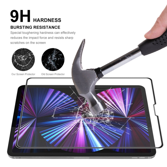Película completa de vidrio templado con pegamento completo ENKAY Hat-Prince para iPad Pro 11 2021/2020/2018/Air 10,9 2022/2020, 1 PCS, 2 PCS