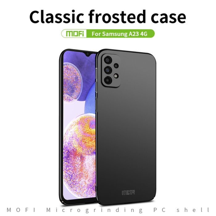 Estuche rígido ultrafino MOFI Frosted PC, For Samsung Galaxy A23 4G, For Xiaomi Redmi 10A