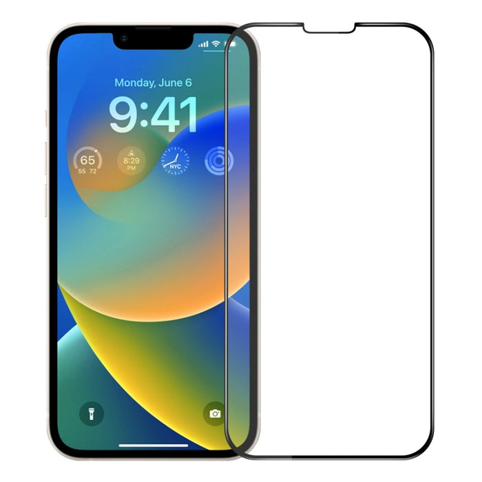 Película de vidrio templado de pantalla curva a prueba de explosiones MOFI 9H 3D, For iPhone 14, For iPhone 14 Plus, For iPhone 14 Pro, For iPhone 14 Pro Max