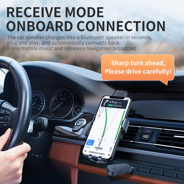 T06 2 en 1 Receptor Bluetooth 5.1 para automóvil Transmisor de audio de 3,5 mm