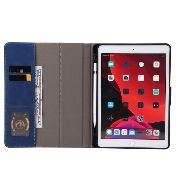 Funda de cuero con tapa horizontal para tableta con textura de piel de becerro, For iPad 10.2 2019 / 2020 / 2021, For iPad Air 3 10.5 / Pro 10.5