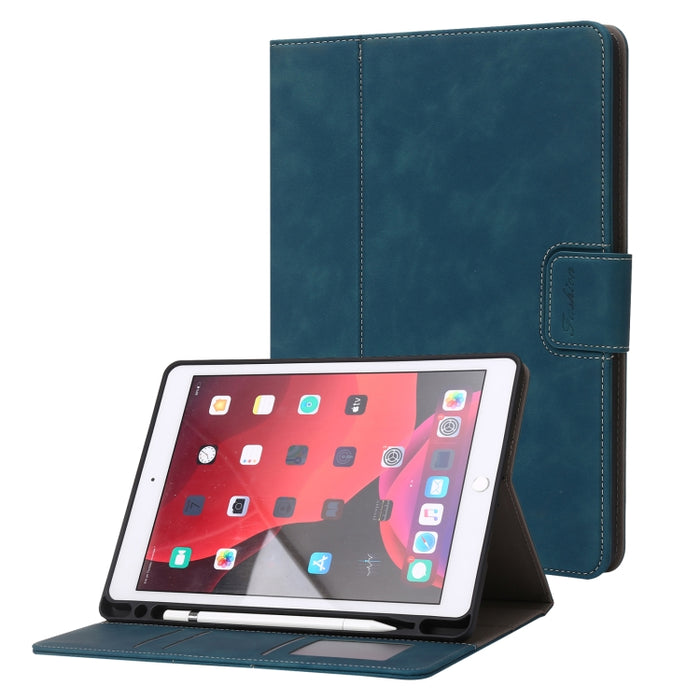 Funda de cuero con tapa horizontal para tableta con textura de piel de becerro, For iPad 10.2 2019 / 2020 / 2021, For iPad Air 3 10.5 / Pro 10.5