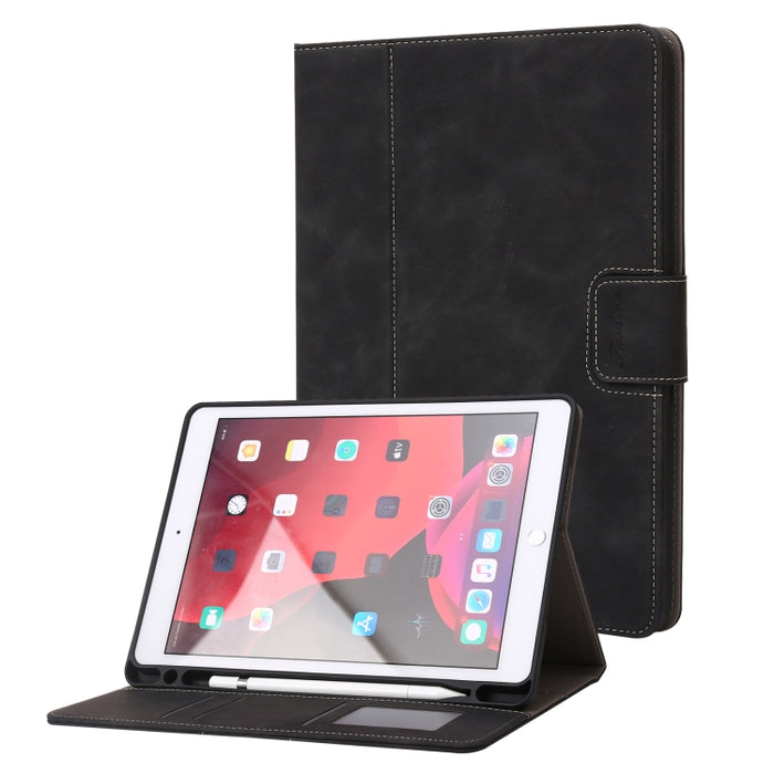 Funda de cuero con tapa horizontal para tableta con textura de piel de becerro, For iPad 10.2 2019 / 2020 / 2021, For iPad Air 3 10.5 / Pro 10.5