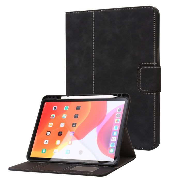 Funda de cuero con tapa horizontal para tableta con textura de piel de becerro, For iPad Air 2022 / 2020 10.9, For iPad Pro 11 2018 / 2020 / 2021