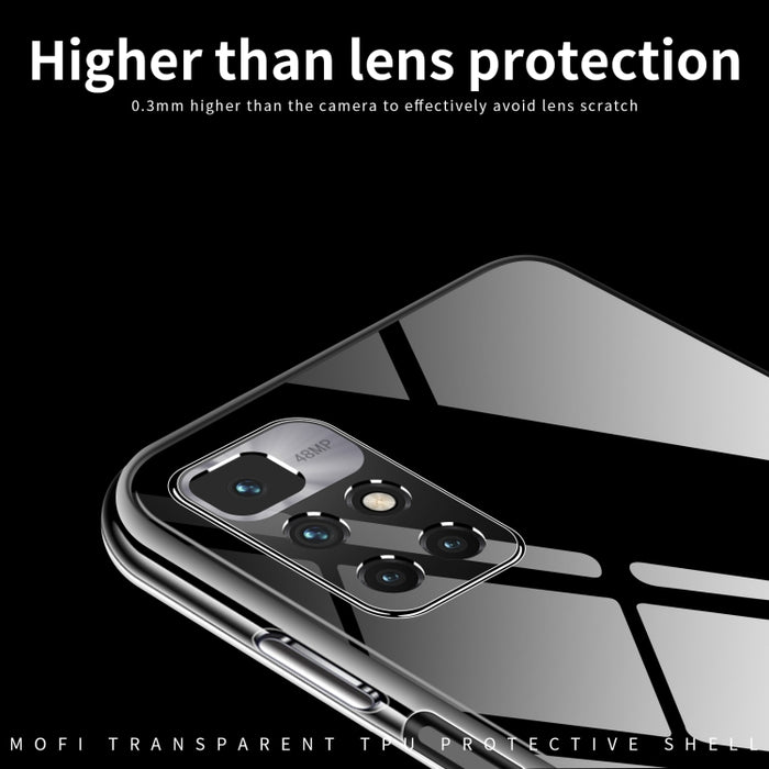 Funda de teléfono de TPU ultrafina de la serie Ming de MOFI, For Xiaomi Redmi 10 Prime 2022, For Xiaomi Redmi 10 Power / 10C, For Xiaomi Redmi Note 11T SE / Note 10 5G, For Xiaomi Redmi Note 11T Pro 5G / Note 11T Pro+