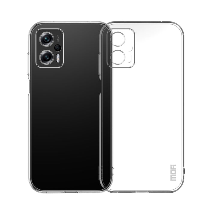 Funda de teléfono de TPU ultrafina de la serie Ming de MOFI, For Xiaomi Redmi 10 Prime 2022, For Xiaomi Redmi 10 Power / 10C, For Xiaomi Redmi Note 11T SE / Note 10 5G, For Xiaomi Redmi Note 11T Pro 5G / Note 11T Pro+