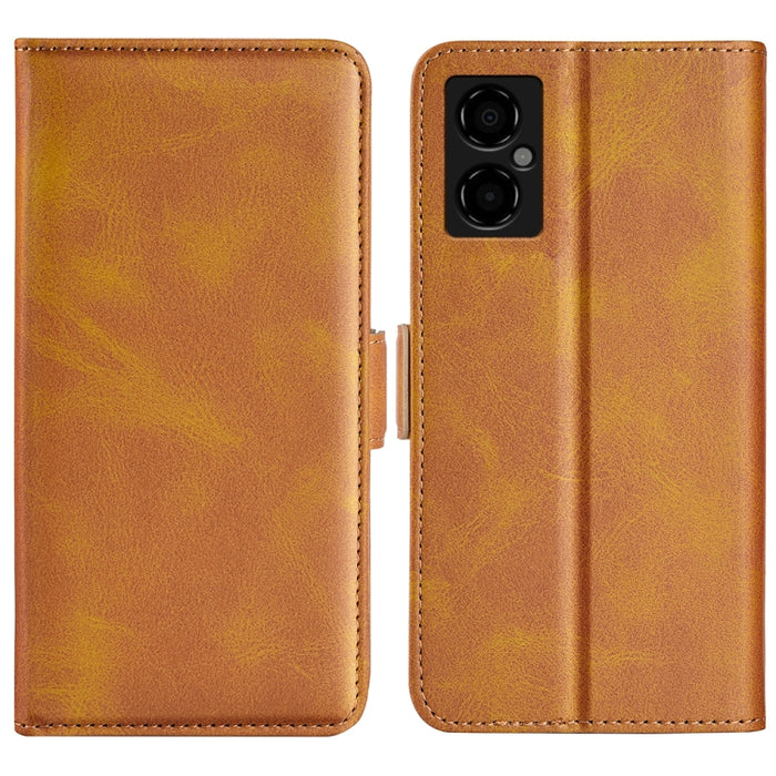 Para Xiaomi Poco M4 5G Funda de cuero con tapa horizontal con hebilla magnética de doble cara, For Xiaomi Poco M4 5G