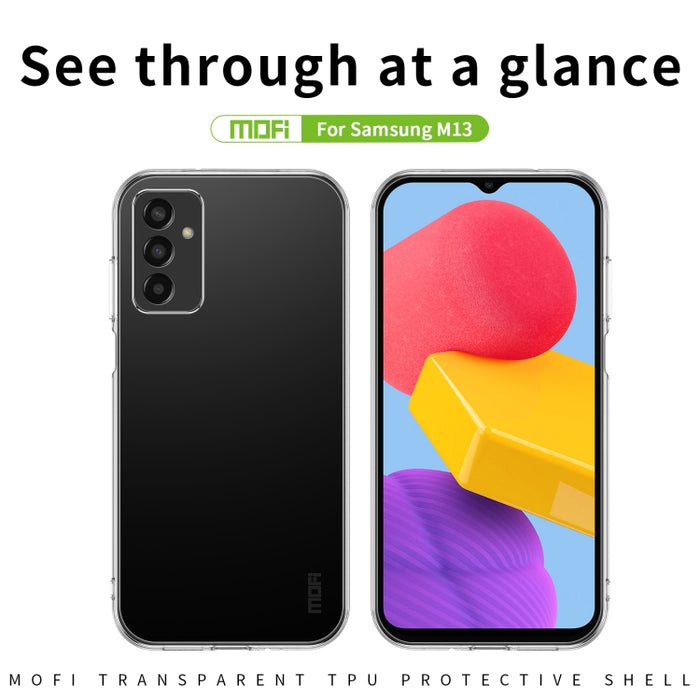 Funda de teléfono de TPU ultrafina de la serie Ming de MOFI, For Samsung Galaxy M13, For Xiaomi Poco M4 5G