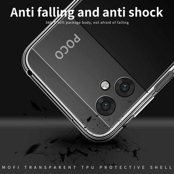 Funda de teléfono de TPU ultrafina de la serie Ming de MOFI, For Samsung Galaxy M13, For Xiaomi Poco M4 5G