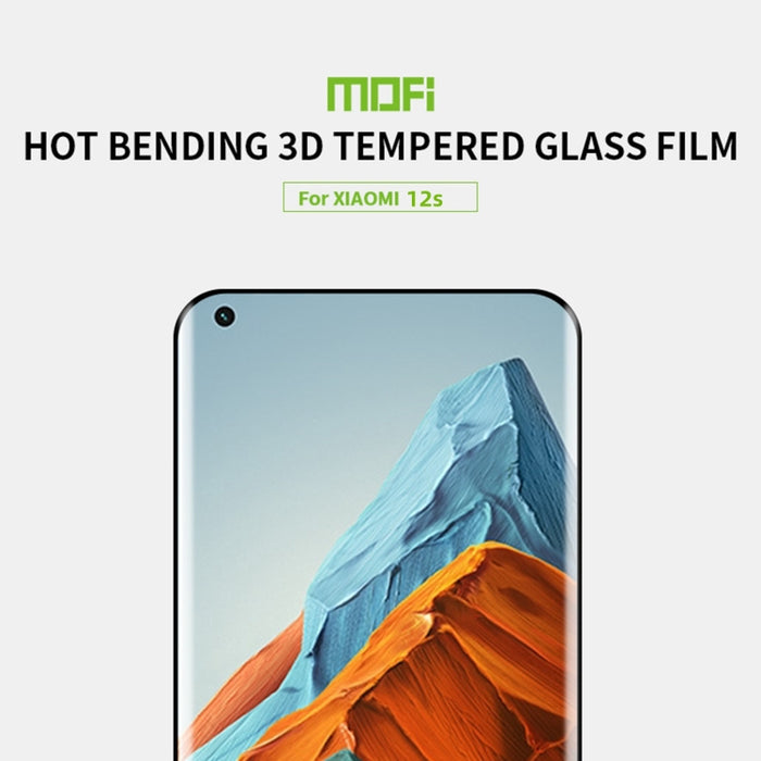 MOFI 9H 3D Película de vidrio templado doblado en caliente, For Xiaomi 12S, For Xiaomi 12S Pro / 12S Ultra