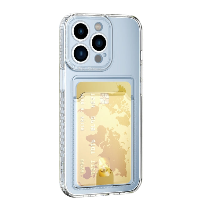 Bolsa de tarjeta Funda de teléfono de TPU transparente, For iPhone 14, For iPhone 14 14 Max, For iPhone 14 Pro, For iPhone 14 Pro Max