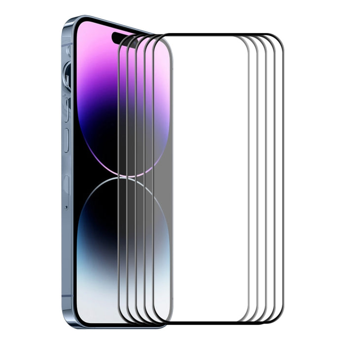Película completa de vidrio templado con pegamento completo ENKAY 6D para iPhone 14 Pro, For iPhone 14 Pro (1 PC), For iPhone 14 Pro (2 PCS), For iPhone 14 Pro (5 PCS)