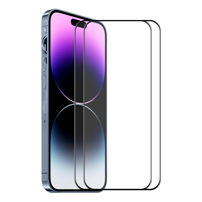 Película completa de vidrio templado con pegamento completo ENKAY 6D para iPhone 14 Pro Max, For iPhone 14 Pro Max (1 PC), For iPhone 14 Pro Max (2 PCS), For iPhone 14 Pro Max (5 PCS)