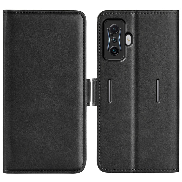 Para Xiaomi Poco F4 GT Funda de cuero con tapa y hebilla magnética de doble cara, For Xiaomi Poco F4 GT