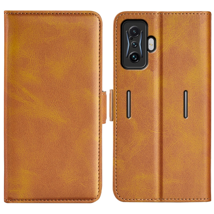 Para Xiaomi Poco F4 GT Funda de cuero con tapa y hebilla magnética de doble cara, For Xiaomi Poco F4 GT