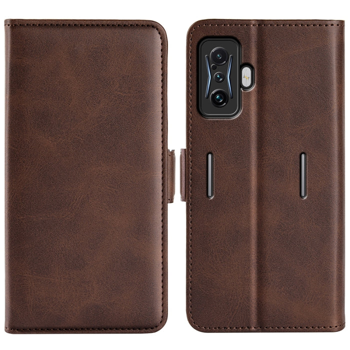 Para Xiaomi Poco F4 GT Funda de cuero con tapa y hebilla magnética de doble cara, For Xiaomi Poco F4 GT