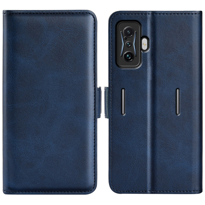 Para Xiaomi Poco F4 GT Funda de cuero con tapa y hebilla magnética de doble cara, For Xiaomi Poco F4 GT