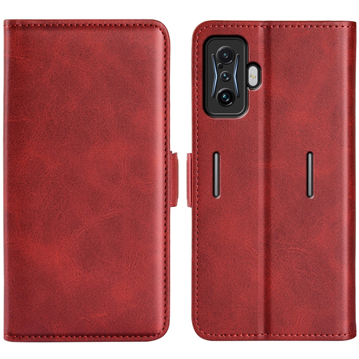 Para Xiaomi Poco F4 GT Funda de cuero con tapa y hebilla magnética de doble cara, For Xiaomi Poco F4 GT