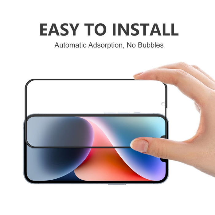 Película completa anticaída de vidrio templado con pegamento completo ENKAY para iPhone 14 Max, For iPhone 14 Plus(1 PC), For iPhone 14 Plus(2 PCS), For iPhone 14 Plus(5 PCS)