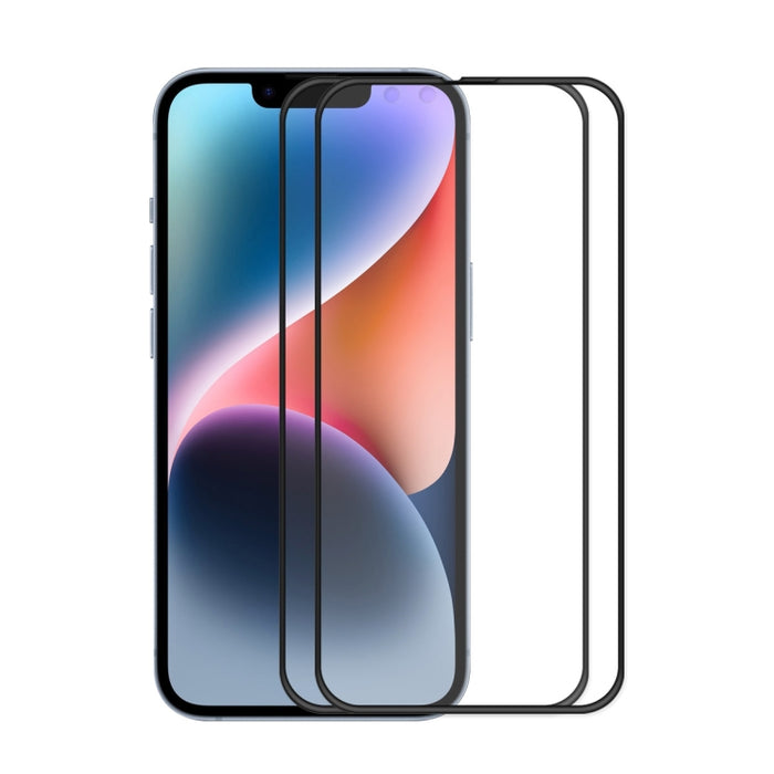 Película completa anticaída de vidrio templado con pegamento completo ENKAY para iPhone 14 Max, For iPhone 14 Plus(1 PC), For iPhone 14 Plus(2 PCS), For iPhone 14 Plus(5 PCS)
