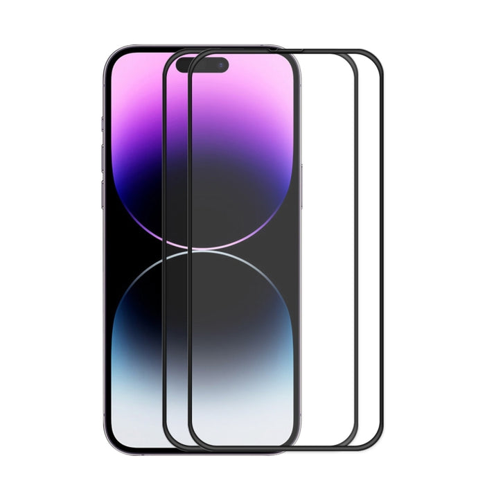 Película completa anticaída de vidrio templado con pegamento completo ENKAY para iPhone 14 Pro Max, For iPhone 14 Pro Max (1 PC), For iPhone 14 Pro Max (2 PCS), For iPhone 14 Pro Max (5 PCS)
