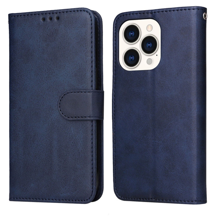 Estuche para teléfono de cuero con textura de becerro JSM para iPhone 14 Pro, For iPhone 14 Pro