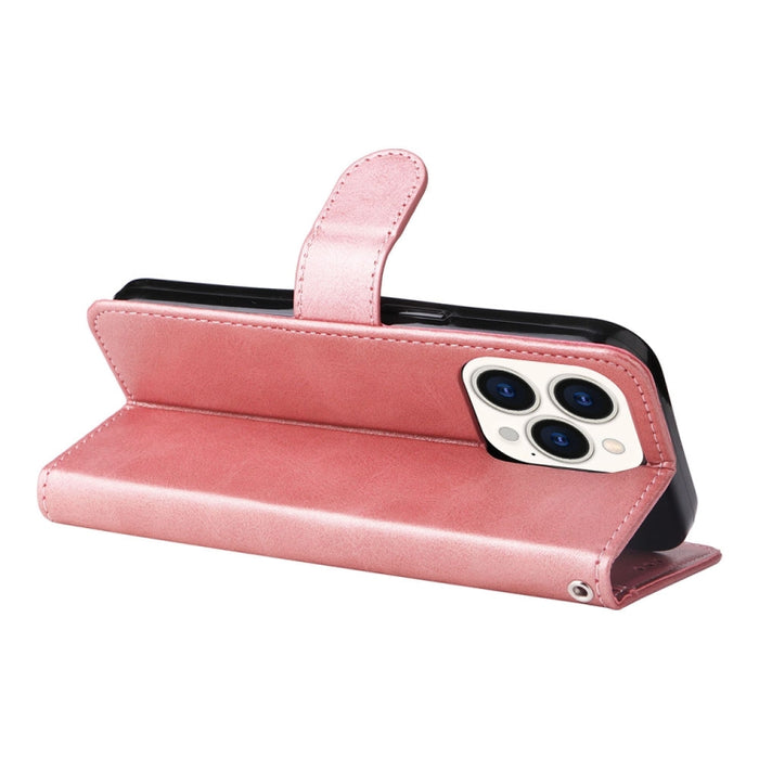 Funda de teléfono de cuero con textura de becerro JSM para iPhone 14 Pro Max, For iPhone 14 Pro Max