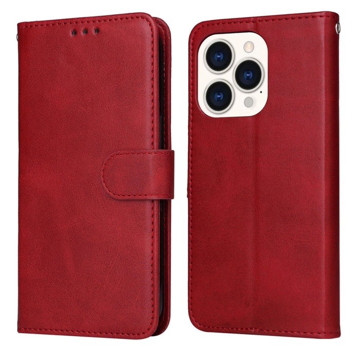 Funda de teléfono de cuero con textura de becerro JSM para iPhone 14 Pro Max, For iPhone 14 Pro Max