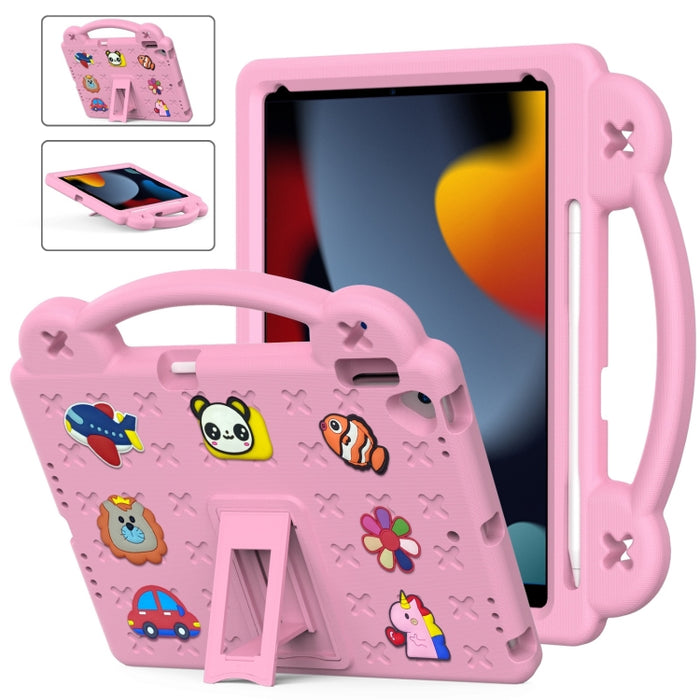 Funda para tableta a prueba de golpes EVA con soporte para niños, For iPad 10.2 2021 / 2020 / 2019, For iPad Air 2019 10.5 / Pro 10.5 2017