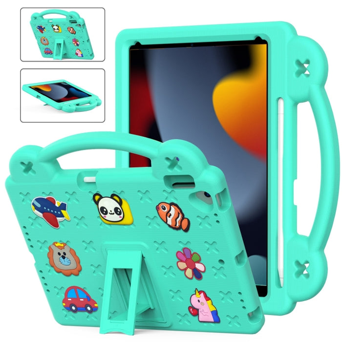 Funda para tableta a prueba de golpes EVA con soporte para niños, For iPad 10.2 2021 / 2020 / 2019, For iPad Air 2019 10.5 / Pro 10.5 2017