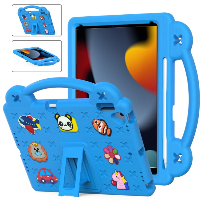 Funda para tableta a prueba de golpes EVA con soporte para niños, For iPad 10.2 2021 / 2020 / 2019, For iPad Air 2019 10.5 / Pro 10.5 2017