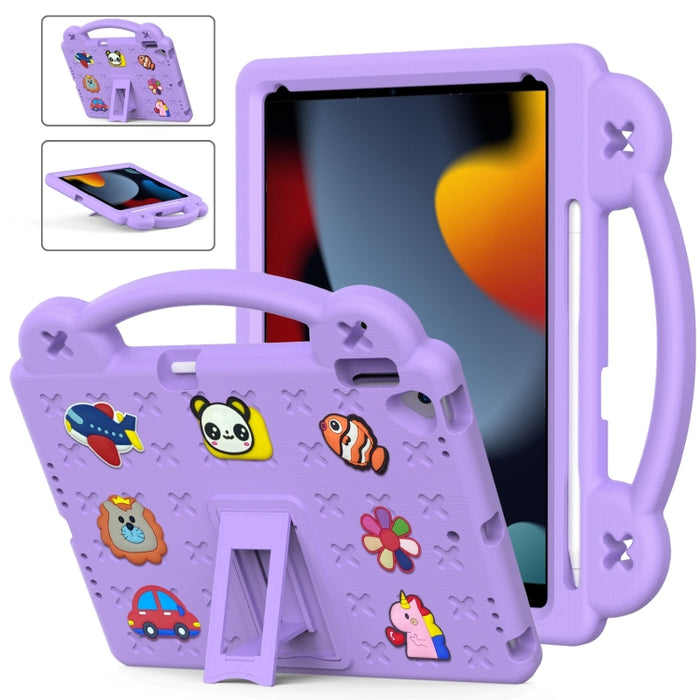 Funda para tableta a prueba de golpes EVA con soporte para niños, For iPad 10.2 2021 / 2020 / 2019, For iPad Air 2019 10.5 / Pro 10.5 2017