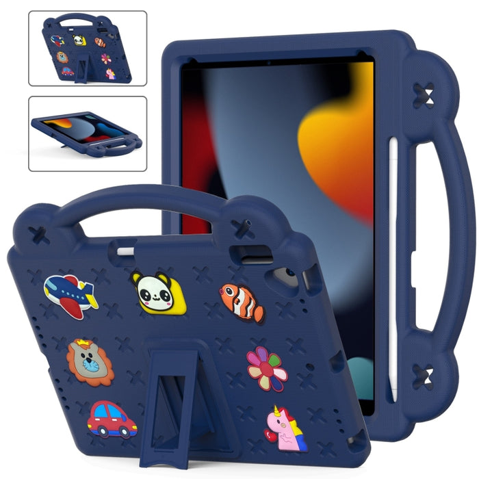 Funda para tableta a prueba de golpes EVA con soporte para niños, For iPad 10.2 2021 / 2020 / 2019, For iPad Air 2019 10.5 / Pro 10.5 2017