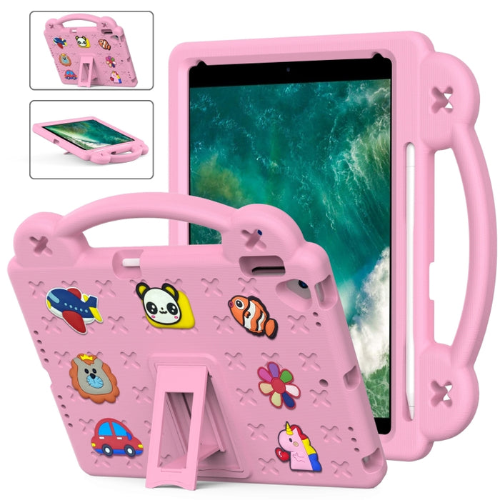 Funda para tableta a prueba de golpes EVA con soporte para niños, For iPad 10.2 2021 / 2020 / 2019, For iPad Air 2019 10.5 / Pro 10.5 2017