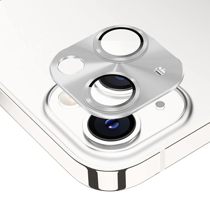 Película de cubierta de lente de vidrio templado de aleación de aluminio ENKAY para iPhone 14/14 Max, For iPhone 14 / 14 Plus